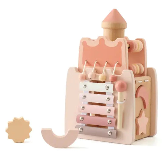 Montessori Pink Castle Toy, Aged 1+
